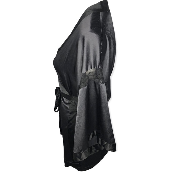 Victoria’s Secret Satin Silky Lace Trim Robe - Picture 2 of 6